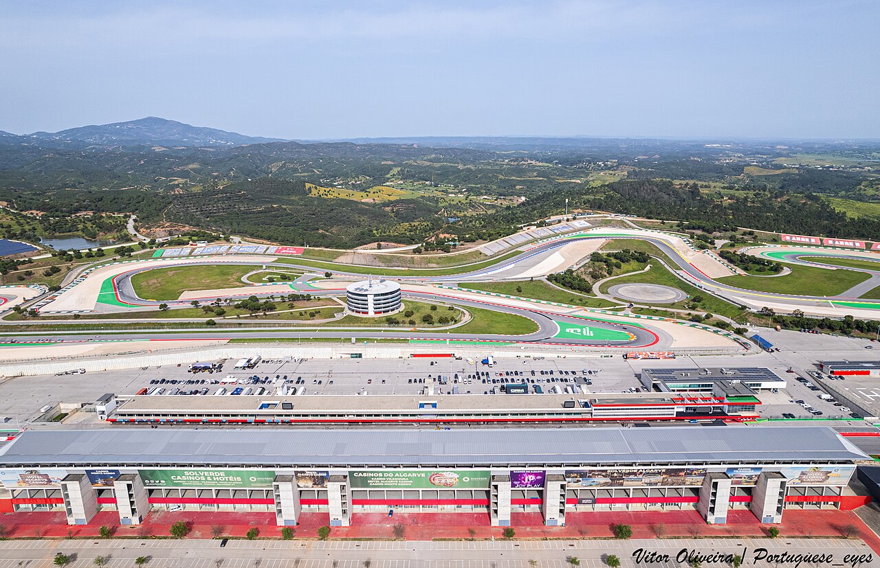 Autódromo Internacional do Algarve in Portimão, Luftaufnahme vom 5. April 2024